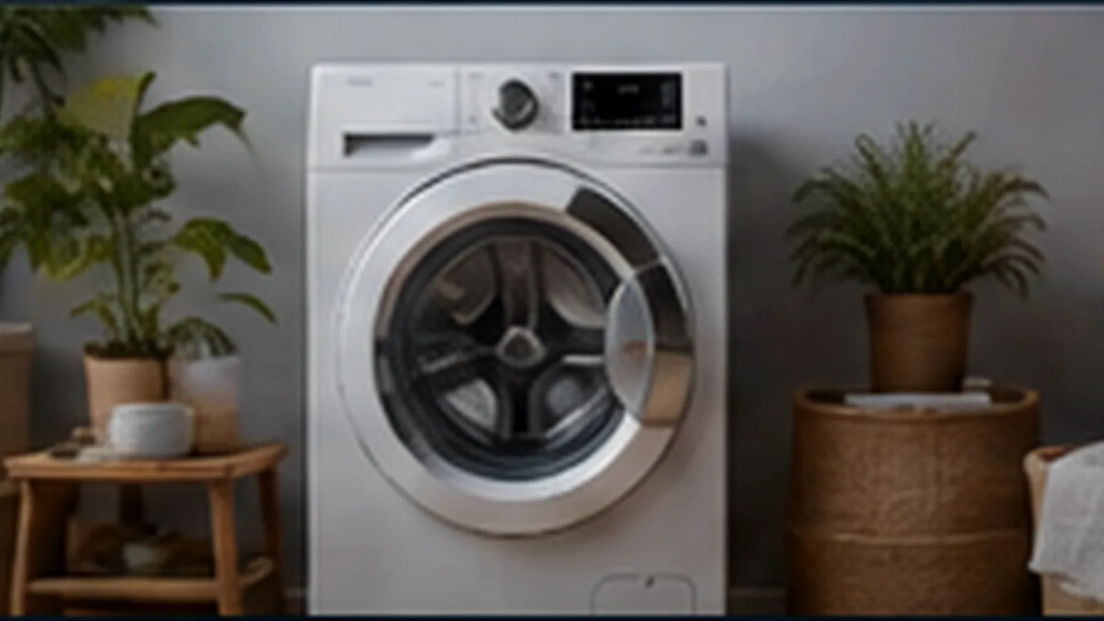 Front-load washing machine used for a washer drainage troubleshooting guide